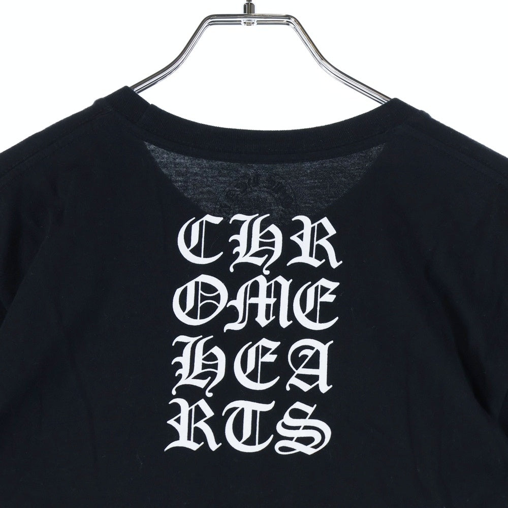 CHROME HEARTS(クロムハーツ) Vertical Logo Tee ヴァーティカルロゴ半袖 Tシャツ カットソー ブラック