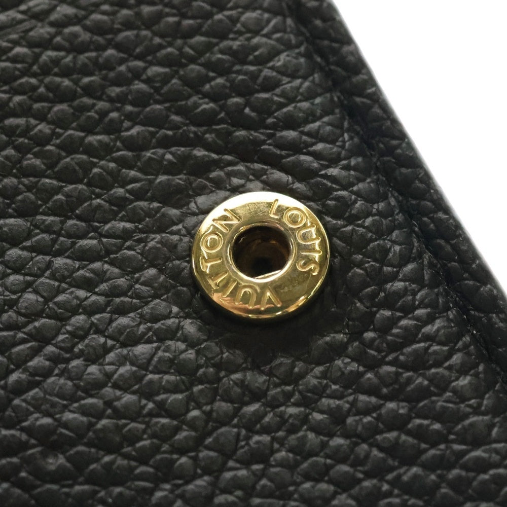 LOUIS VUITTON(ルイヴィトン) モノグラム アンプラント ポルトフォイユ クレア コンパクトウォレット 二つ折り財布 ブラック ゴールド金具 レザー M80151