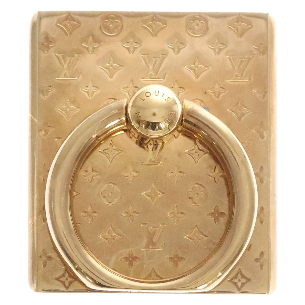 LOUIS VUITTON(ルイヴィトン) モノグラム サポートテレフォン ナノグラム スマホリング ゴールド M64868