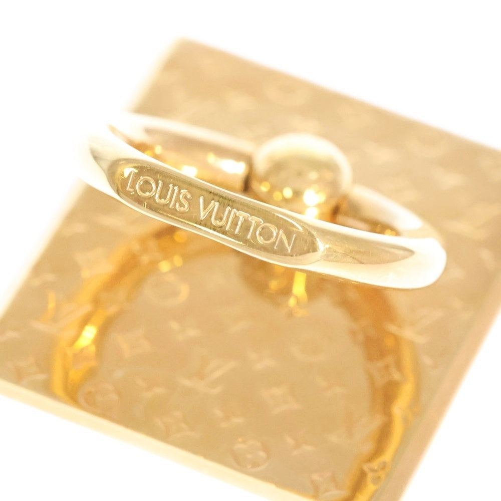 LOUIS VUITTON(ルイヴィトン) モノグラム サポートテレフォン ナノグラム スマホリング ゴールド M64868