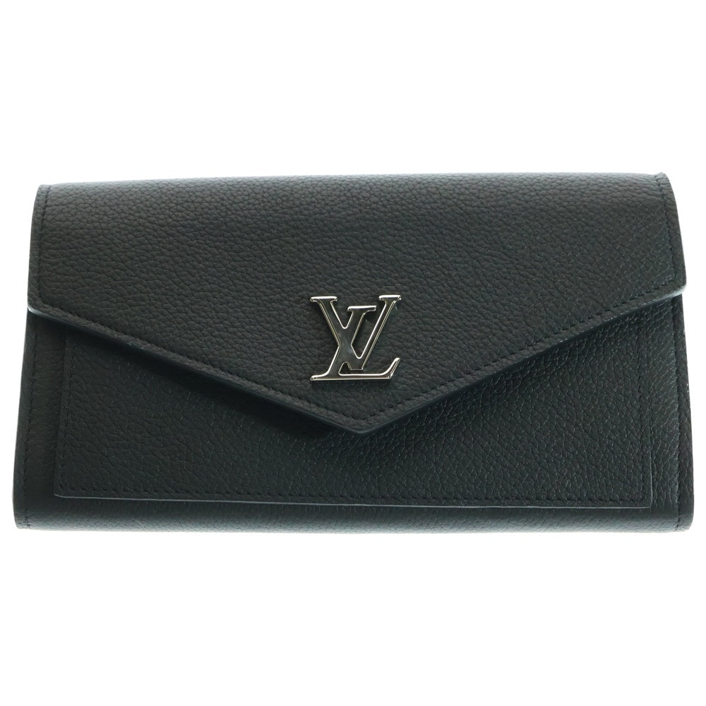 LOUIS VUITTON(ルイヴィトン) ポルトフォイユ マイロックミー ブラック レザー 二つ折り財布 RFID M62530