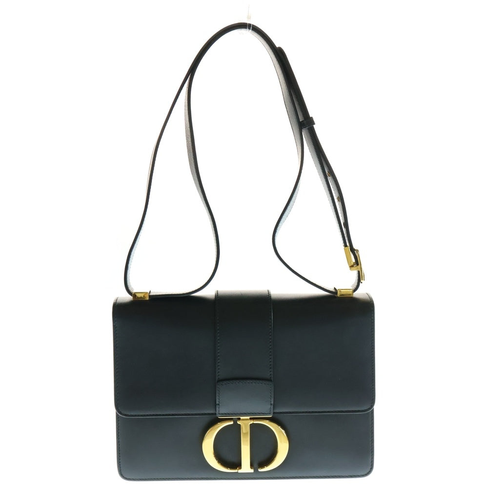 Christian Dior(クリスチャンディオール) 30モンテーニュ ショルダーバッグ ハンドバッグ ブラック レザー ゴールド金具