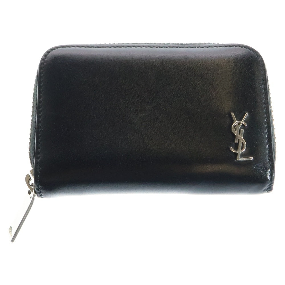 SAINT LAURENT PARIS(サンローランパリ) タイニー モノグラム コインケース ブラック レザー カサンドラプレート 607765