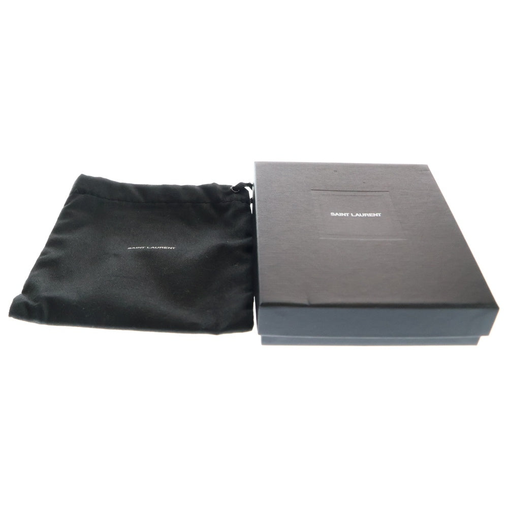 SAINT LAURENT PARIS(サンローランパリ) タイニー モノグラム コインケース ブラック レザー カサンドラプレート 607765