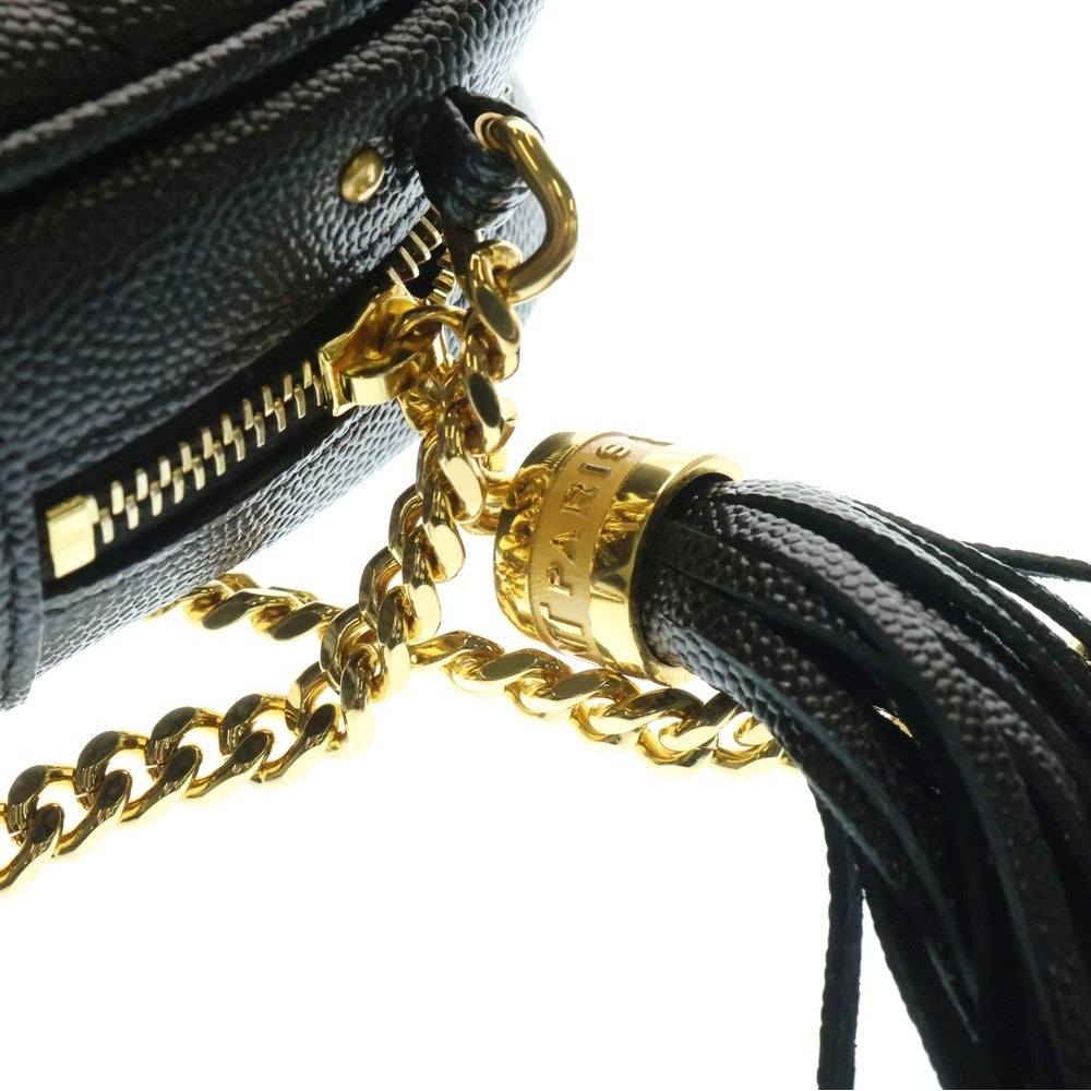 SAINT LAURENT PARIS(サンローランパリ) ルー チェーンショルダーバッグ ミニバッグ ブラック ゴールド金具 レザー 612579