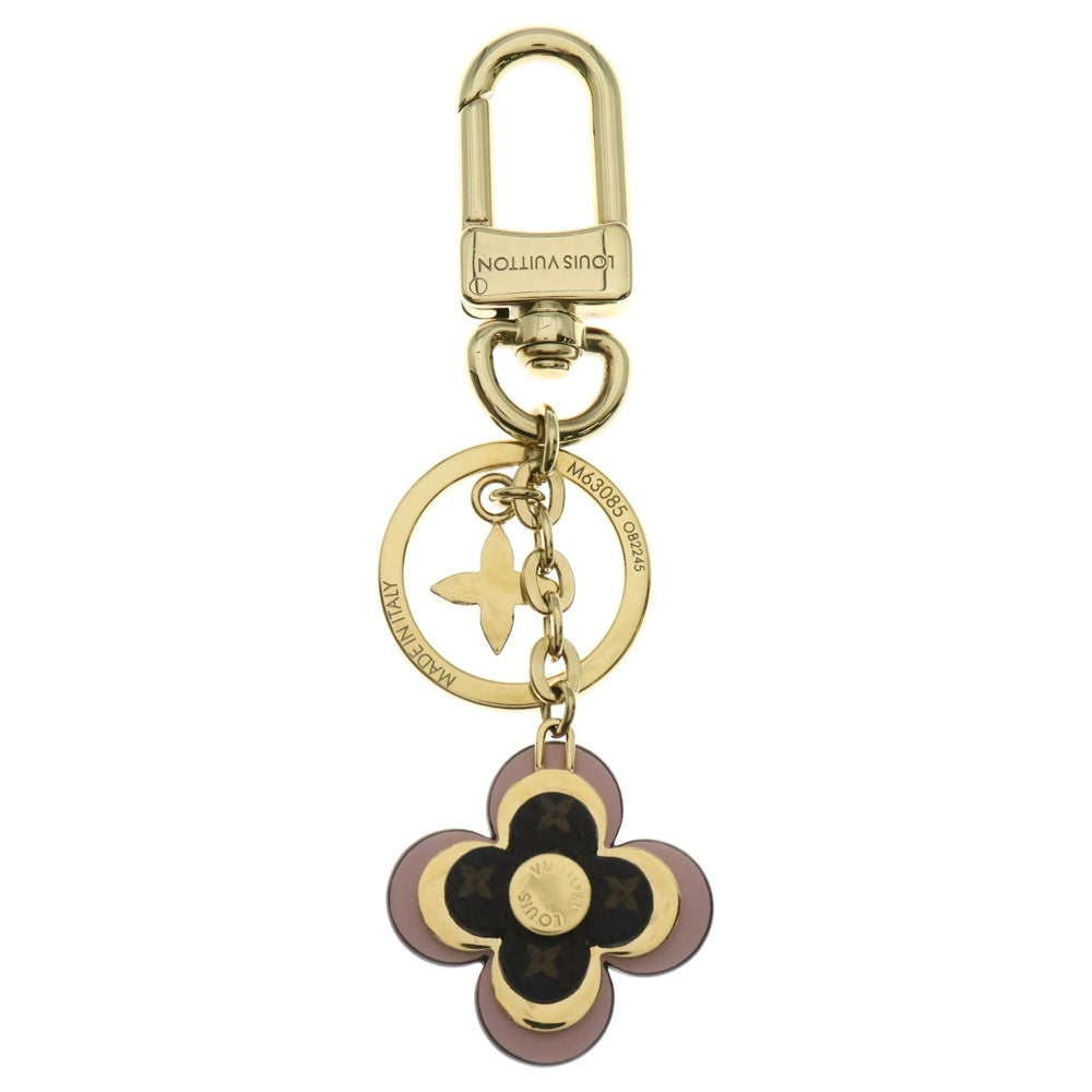 LOUIS VUITTON(ルイヴィトン) モノグラム キーホルダー・ブルーミング フラワー BB GP バッグチャーム キーリング キーホルダー ゴールド金具 M63085