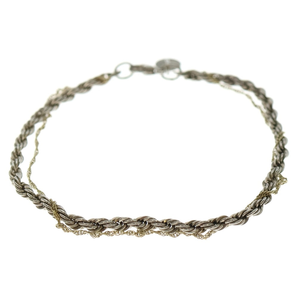 TIFFANY&Co(ティファニー) スクリューツイストブレスレット シルバー×ゴールド 5.7g