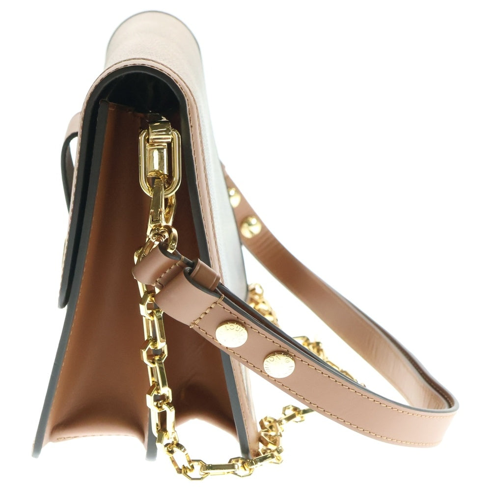 LOUIS VUITTON(ルイヴィトン) ドーフィーヌMM モノグラムリバース PVC レザー チェーン ショルダーバッグ ゴールド金具 ブラウン M44391