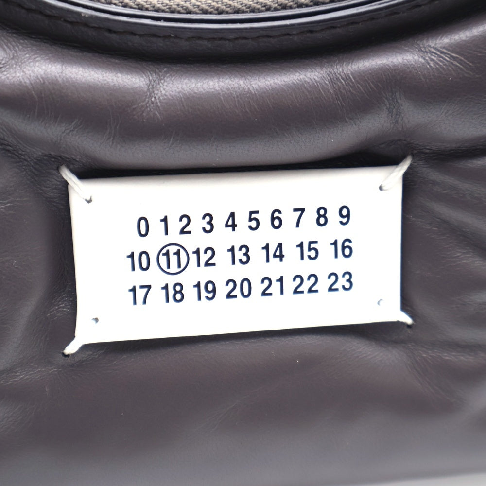 Maison Martin Margiela(メゾンマルタンマルジェラ) グラムスラム ホーボー マイクロ レザー チェーン ワンショルダー バッグ シルバー金具 ブラウン SB1WG0021
