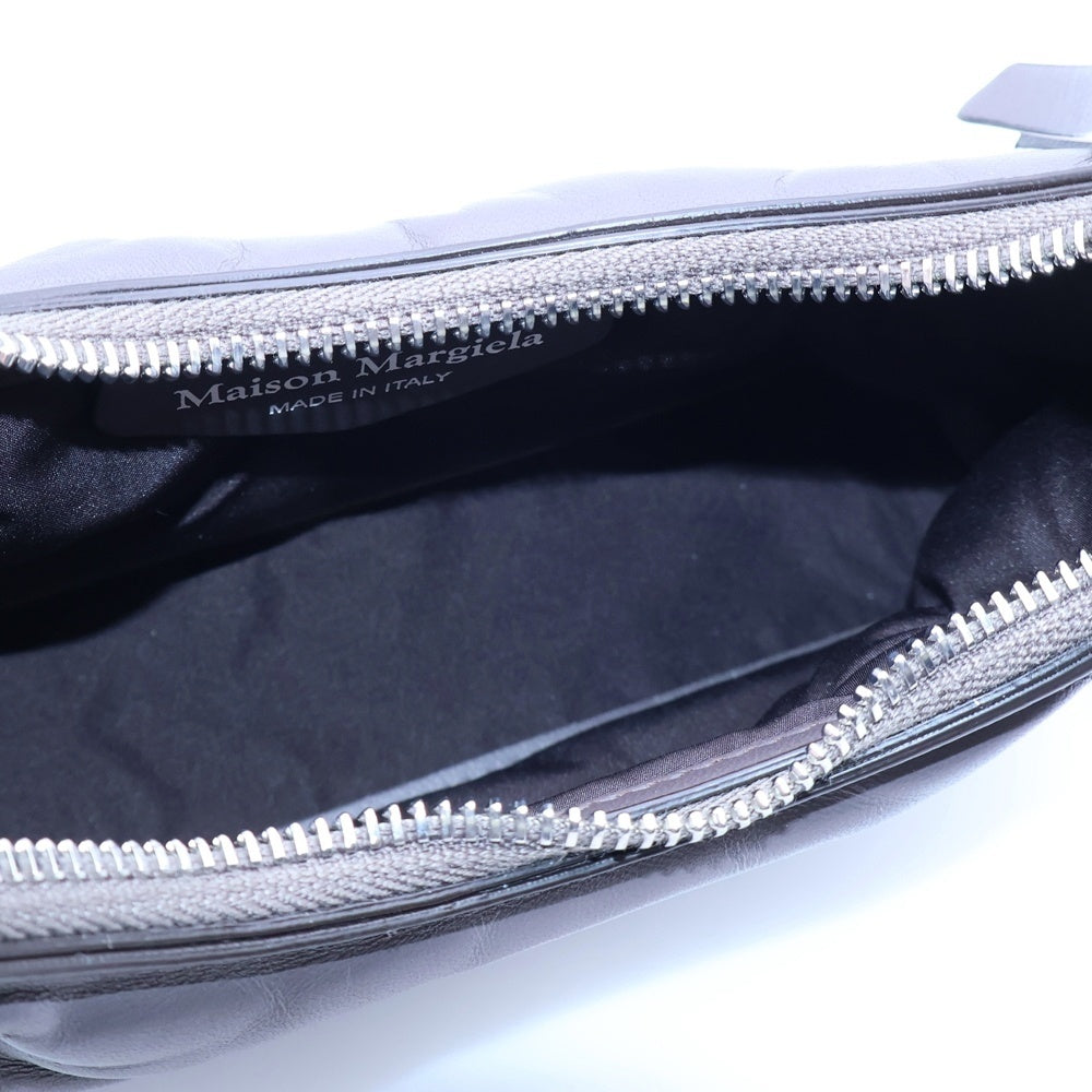 Maison Martin Margiela(メゾンマルタンマルジェラ) グラムスラム ホーボー マイクロ レザー チェーン ワンショルダー バッグ シルバー金具 ブラウン SB1WG0021