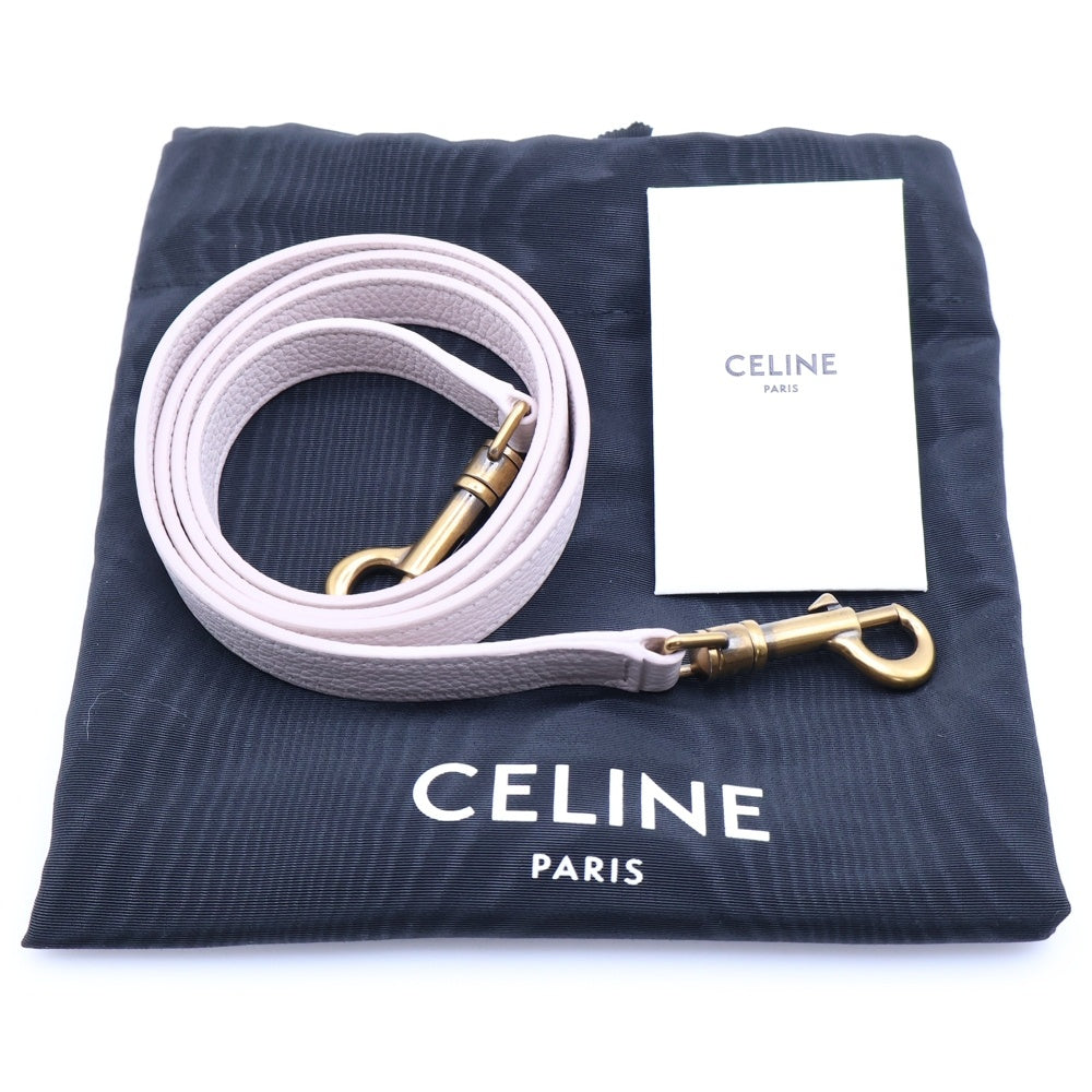 CELINE(セリーヌ) ラゲージ ナノ ショッパー レザー 2WAY ハンド ショルダーバッグ ゴールド金具 ペールピンク 189243DRU