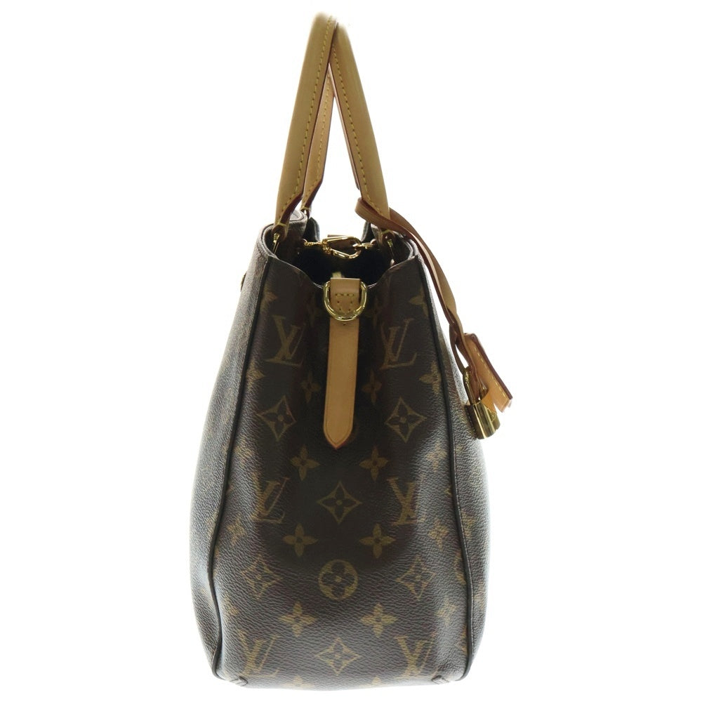 LOUIS VUITTON(ルイヴィトン) モノグラム モンテーニュMM 2WAYバッグ ハンドバッグ ショルダーバッグ ブラウン レザー×PVC ゴールド金具 M41056