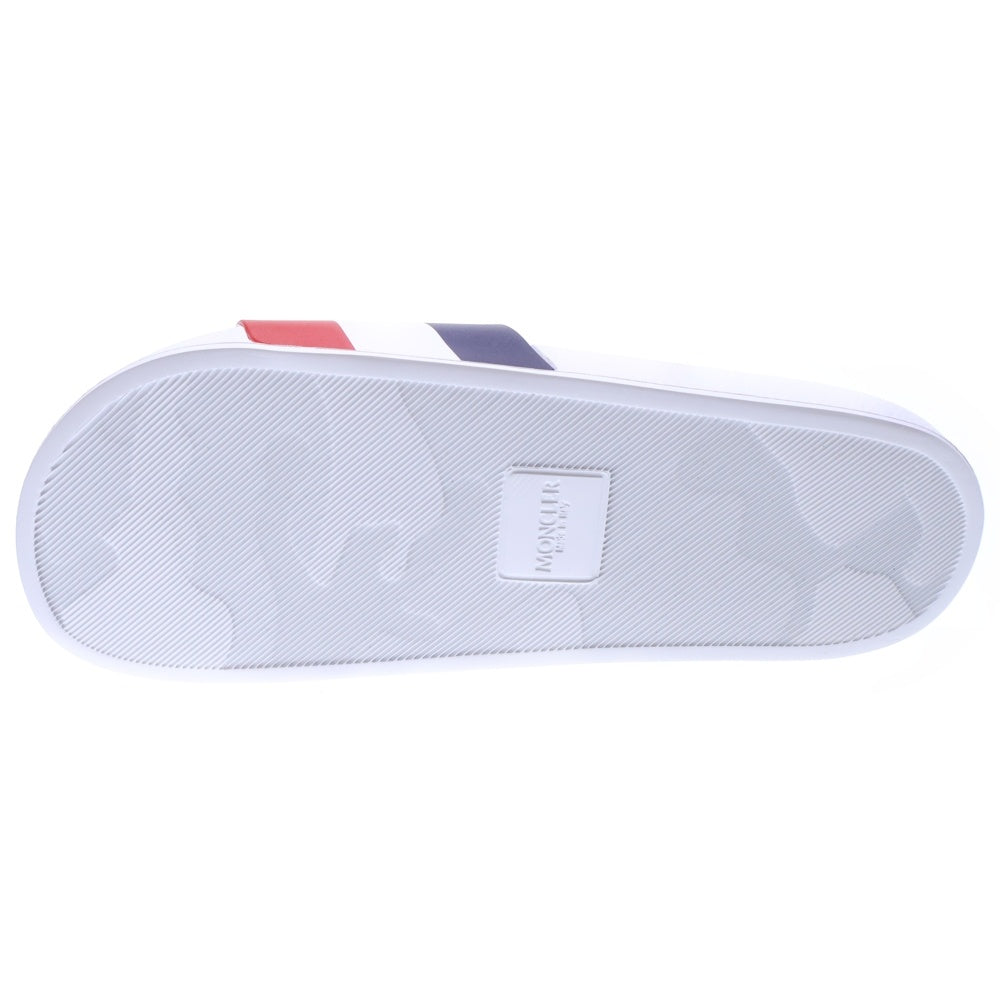MONCLER(モンクレール) Basile バジーレ シャワー トリコロール フラット スライド サンダル ベナッシ シューズ ホワイト/レッド/ネイビー