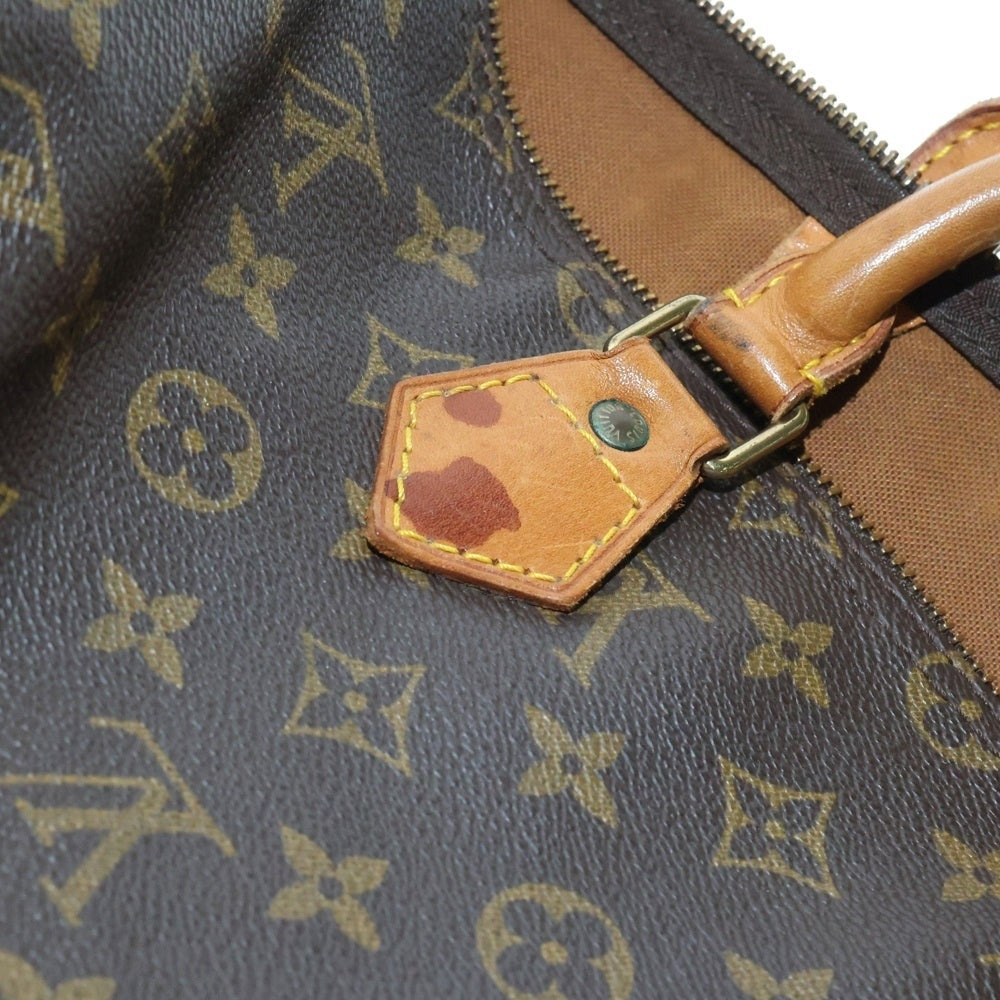 LOUIS VUITTON(ルイヴィトン) モノグラム スピーディ35 ハンドバッグ ボストンバッグ ブラウン レザー×PVC ゴールド金具 M41524