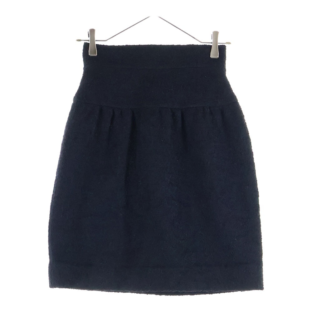 CHANEL(シャネル) ココボタン モヘア スカート ブラック