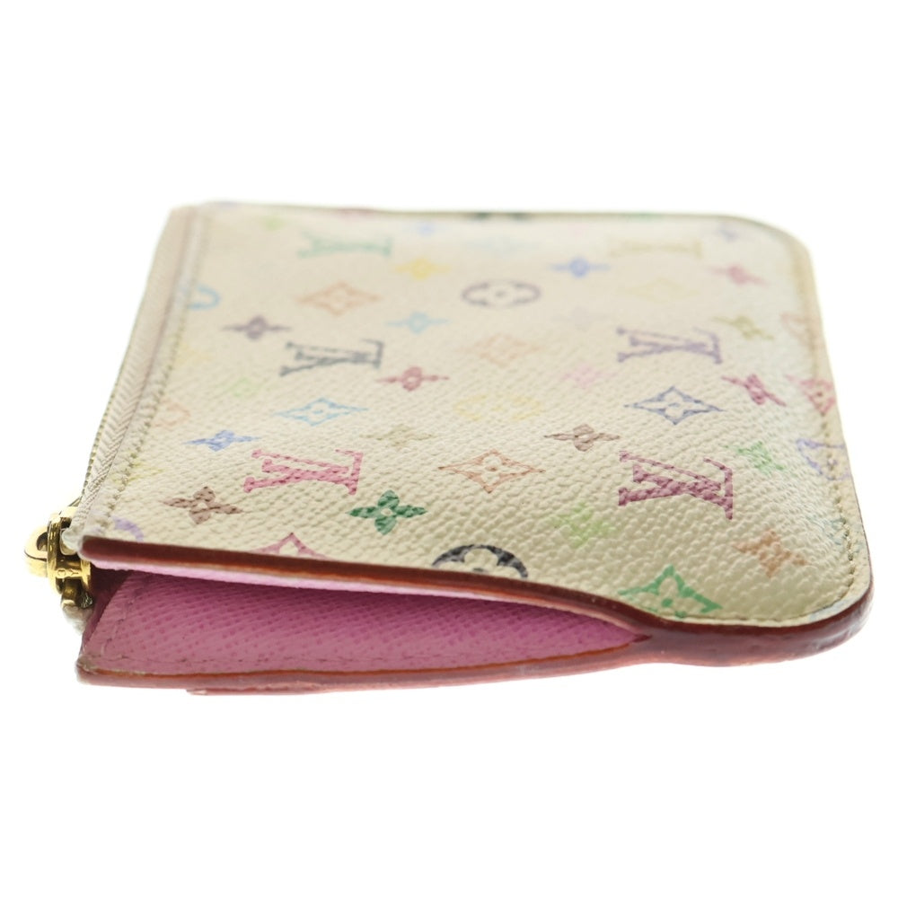 LOUIS VUITTON(ルイヴィトン) モノグラムマルチカラー ポシェットクレ コインケース 小銭入れ ホワイト PVCレザー M93734
