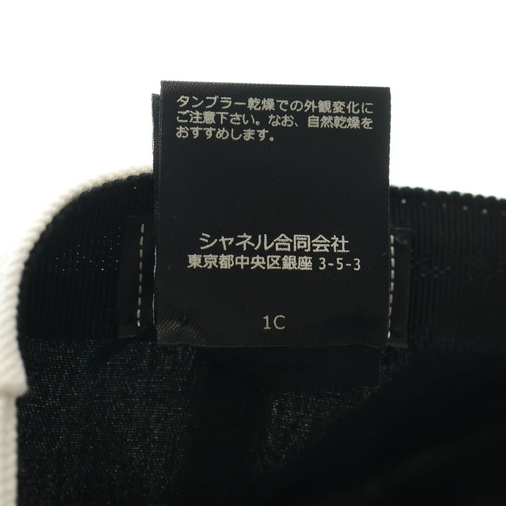CHANEL(シャネル) ココマーク ベースボールキャップ ホワイト キャンバス 帽子
