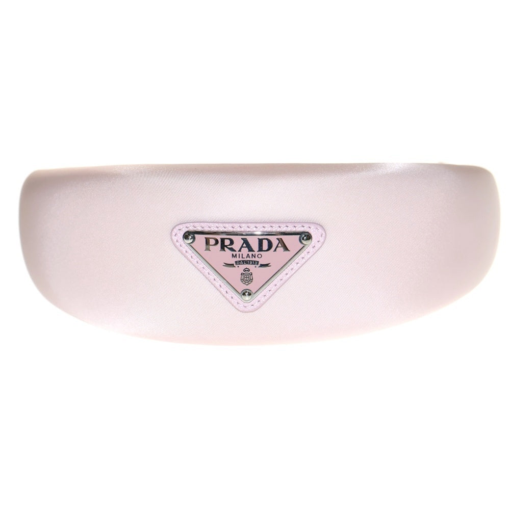PRADA(プラダ) カチューシャ トライアングルロゴ ピンク ナイロン ヘアアクセサリー 1IH016