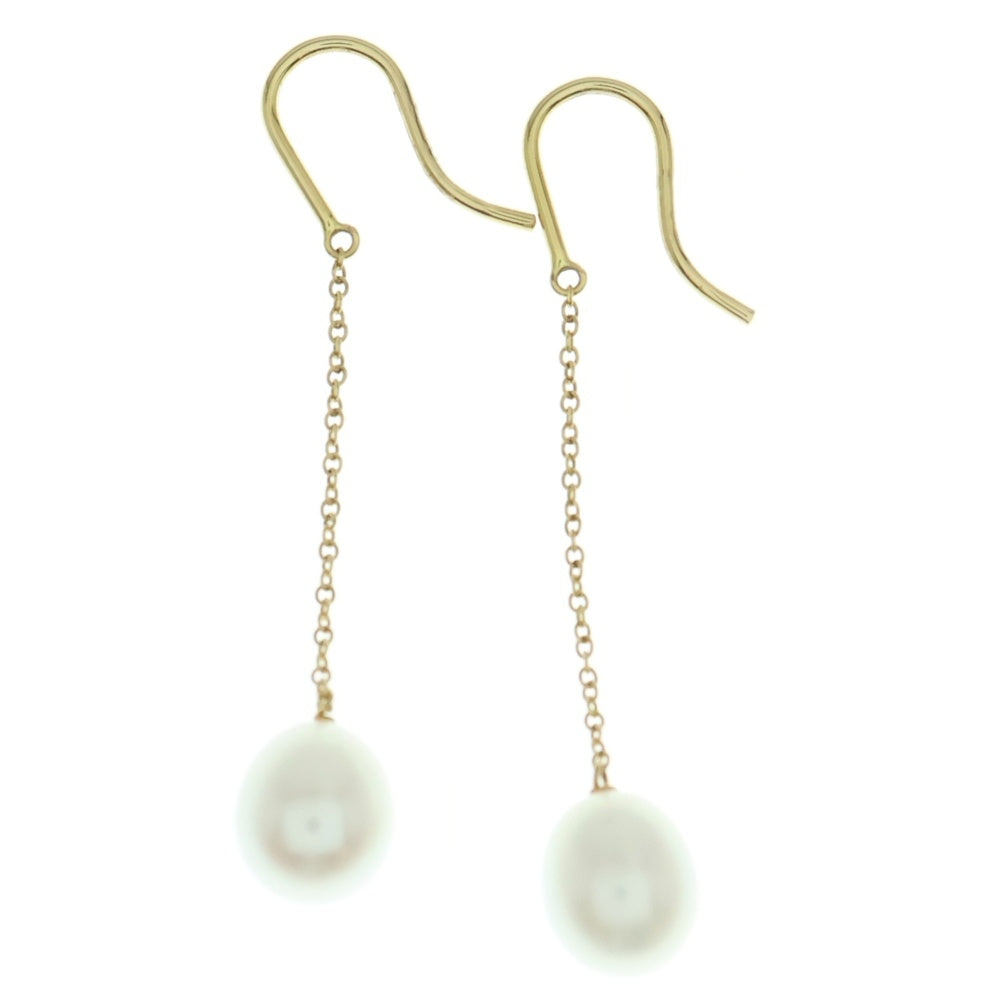 TIFFANY & Co.(ティファニー) エルサペレッティ バイヤザード チェーンパールピアス K18YG イエローゴールド