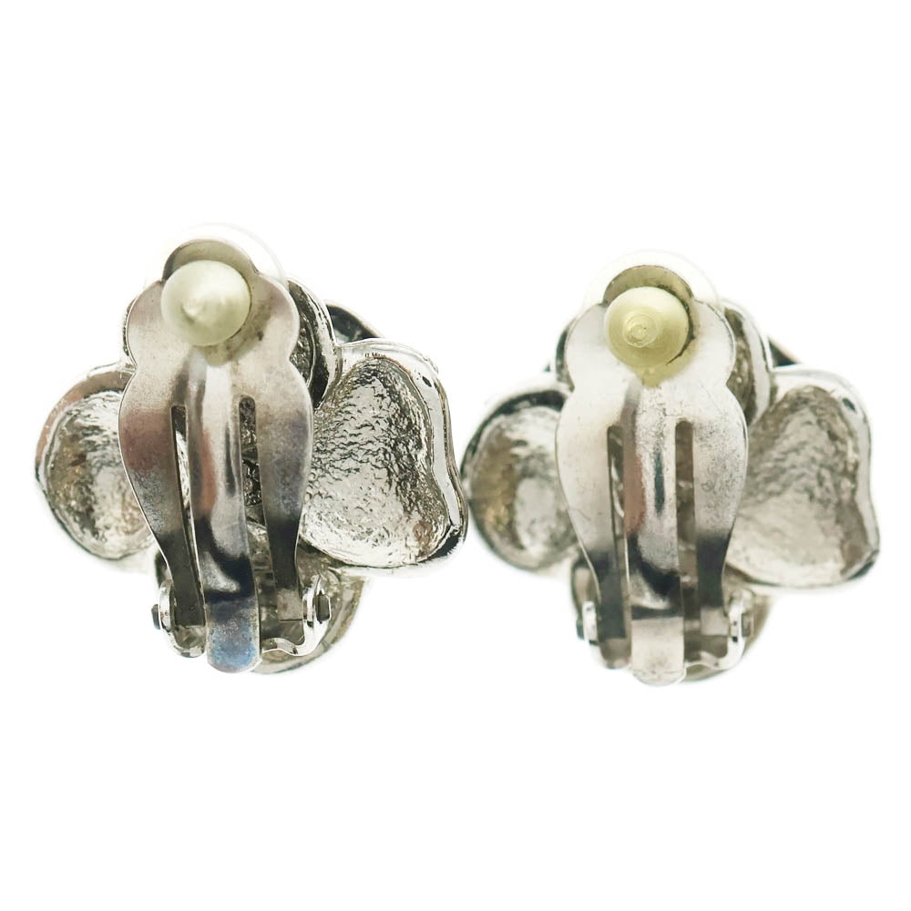 CHANEL(シャネル) カメリア ココマークイヤリング イヤーアクセサリー シルバー×ブラック 08P