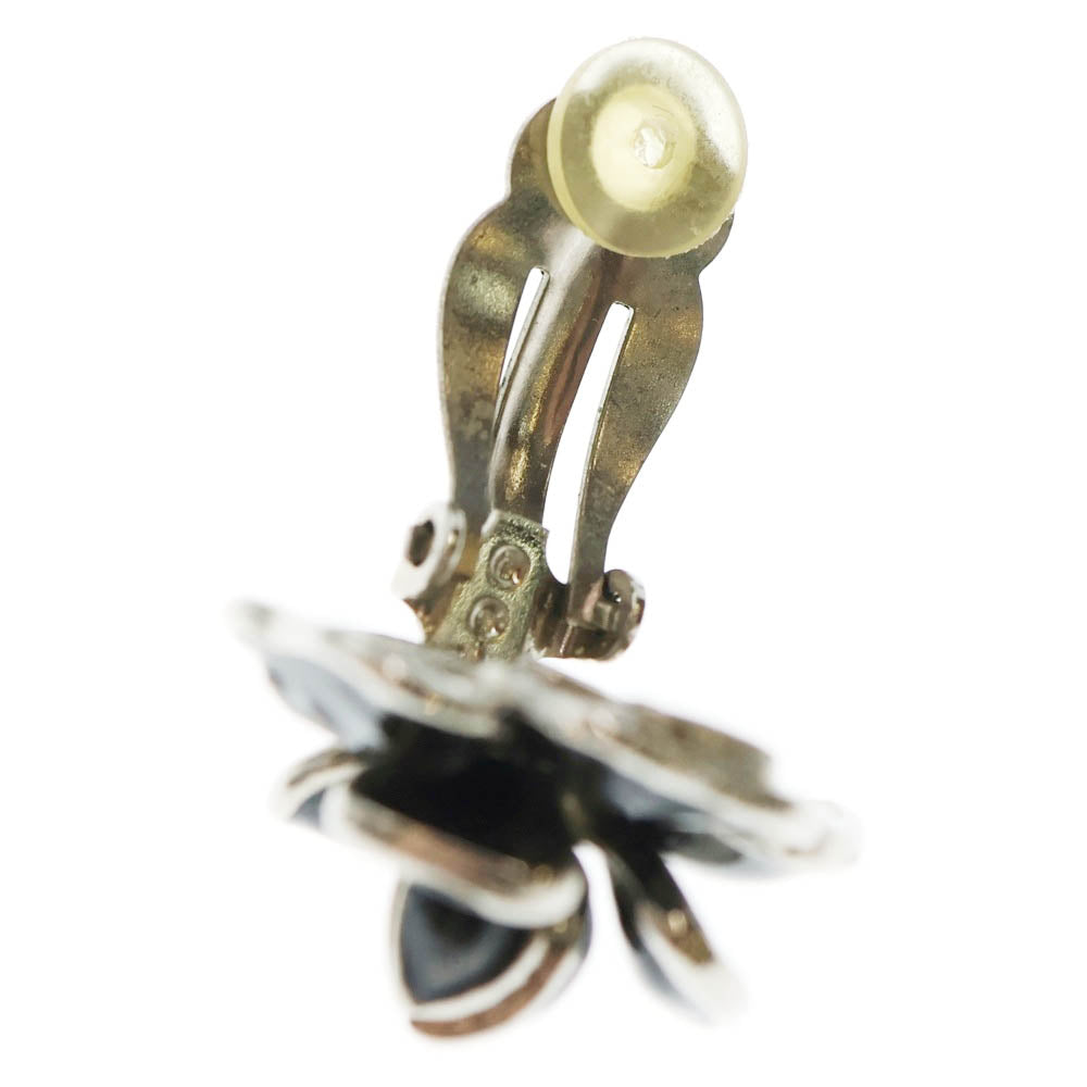 CHANEL(シャネル) カメリア ココマークイヤリング イヤーアクセサリー シルバー×ブラック 08P