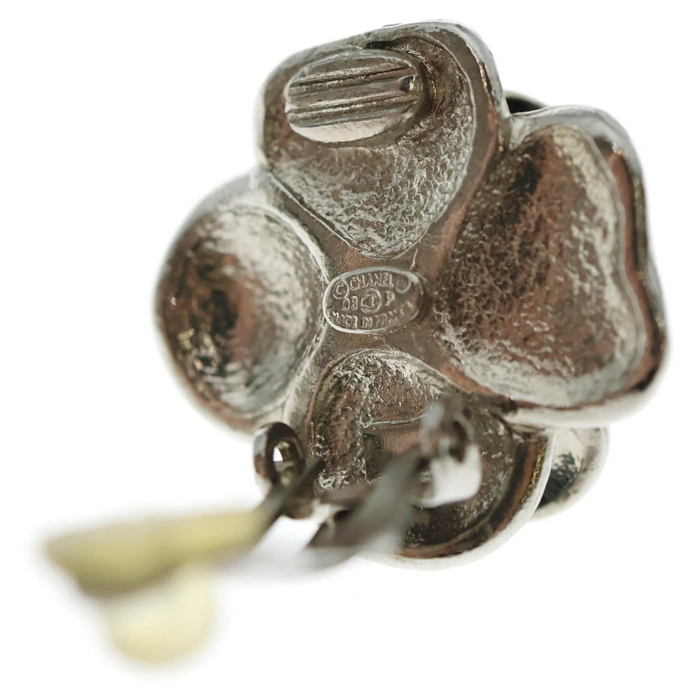 CHANEL(シャネル) カメリア ココマークイヤリング イヤーアクセサリー シルバー×ブラック 08P