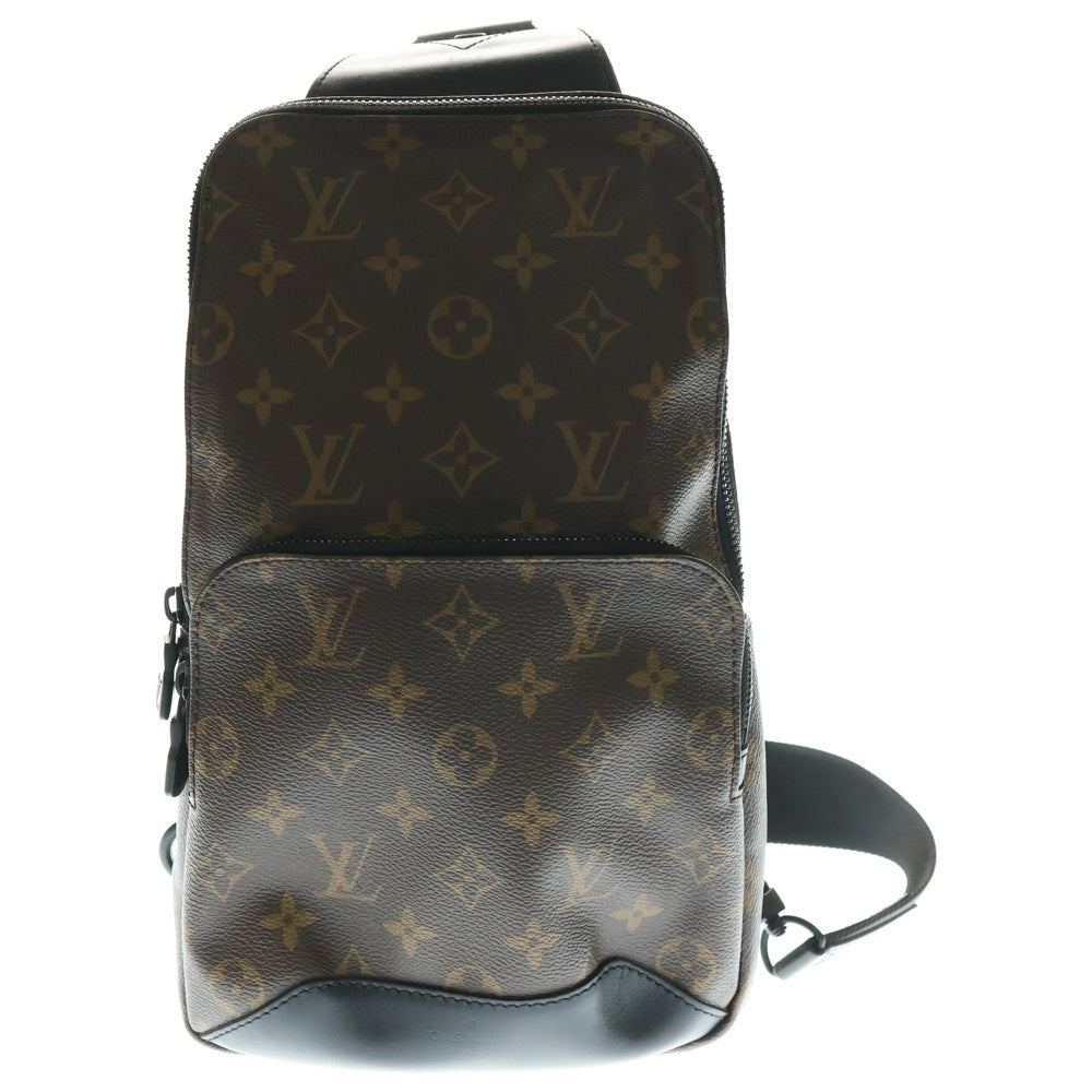 LOUIS VUITTON(ルイヴィトン) モノグラムマカサー アヴェニュー・スリングバッグ ウエストバッグ ボディバッグ ショルダーバッグ ブラウン レザー×PVC M45897