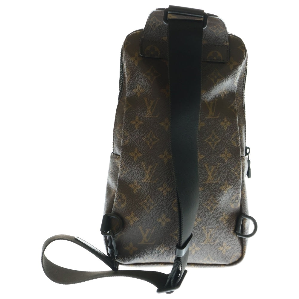LOUIS VUITTON(ルイヴィトン) モノグラムマカサー アヴェニュー・スリングバッグ ウエストバッグ ボディバッグ ショルダーバッグ ブラウン レザー×PVC M45897