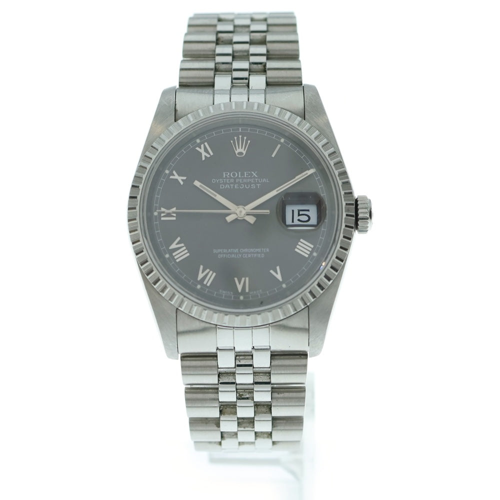 ROLEX(ロレックス) デイトジャスト グレーローマン文字盤 SS/AT ステンレス 自動巻き 腕時計 L番 16220