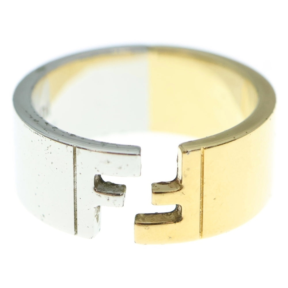 FENDI(フェンディ) FFロゴ コンビ リング 指輪 シルバー/ゴールド 21号