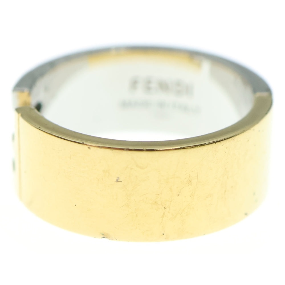 FENDI(フェンディ) FFロゴ コンビ リング 指輪 シルバー/ゴールド 21号