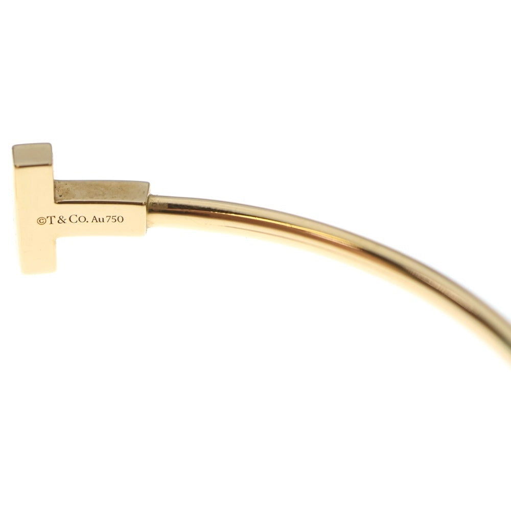 TIFFANY & Co.(ティファニー) Tワイヤー ブレスレット ピンクゴールド Au750PG バングル ジュエリー