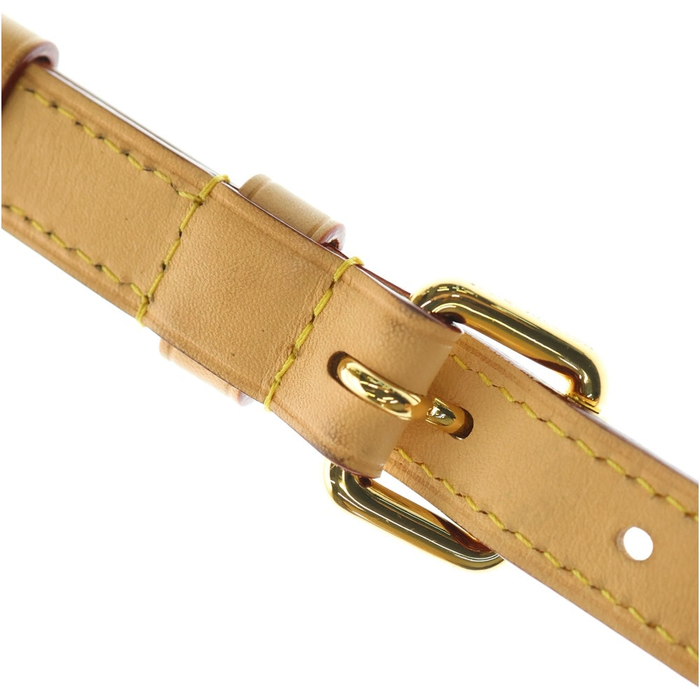 LOUIS VUITTON(ルイヴィトン) ソミュールBB モノグラム PVC レザー ショルダーバッグ ゴールド金具 ブラウン M46740