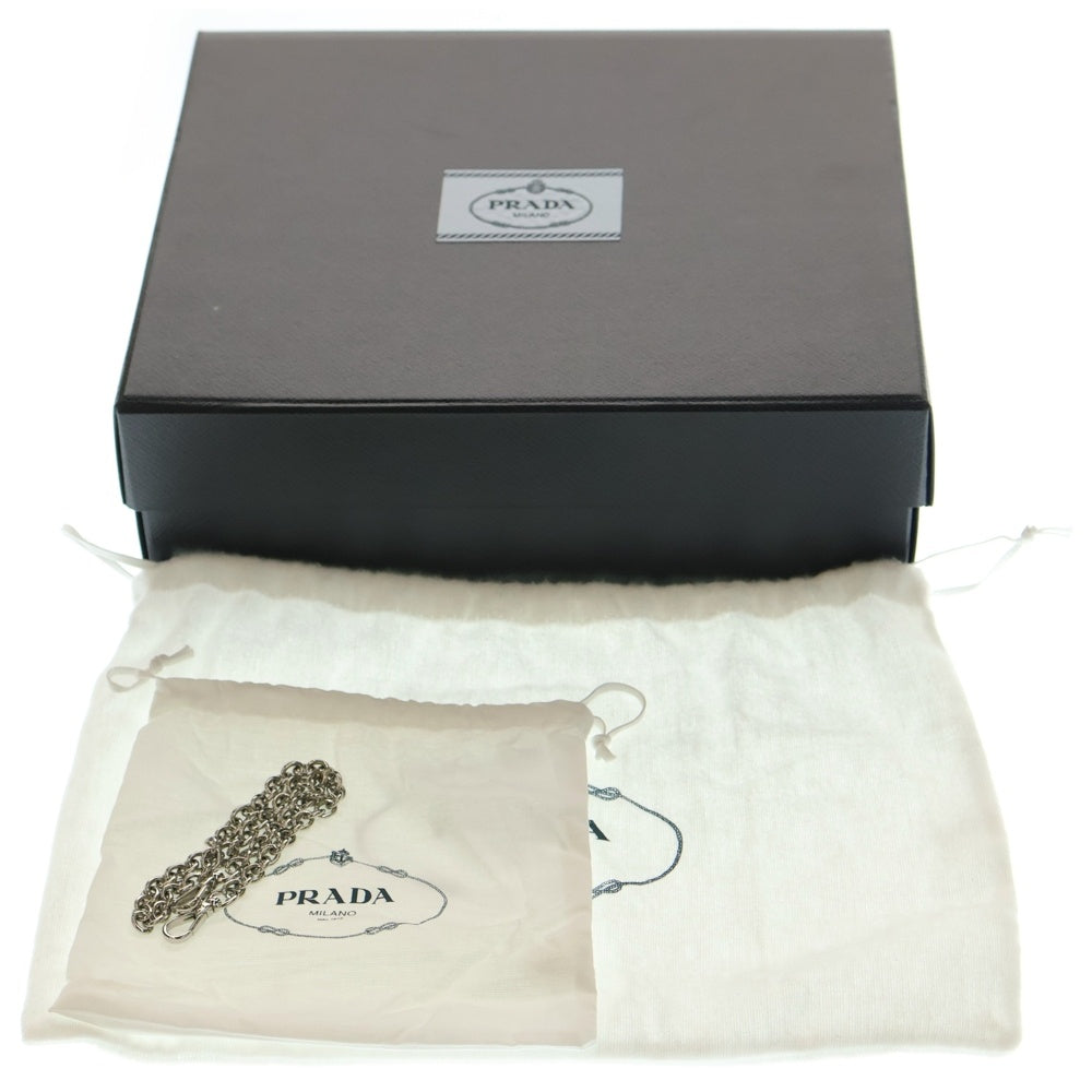 PRADA(プラダ) Re-Edition 2005 RE-NYLON リエディション リナイロン トライアングルロゴプレート サフィアーノレザー 2WAY チェーン ハンド ショルダーバッグ 1BH204