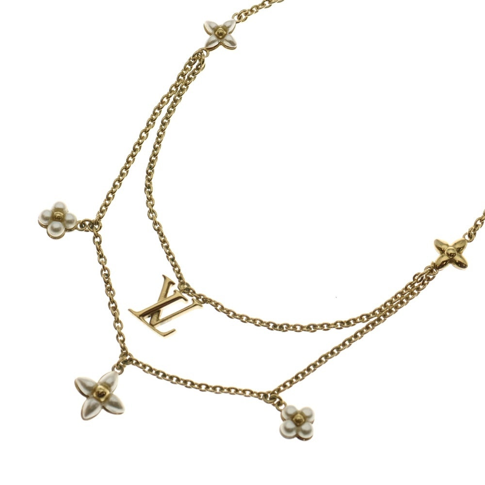 LOUIS VUITTON(ルイヴィトン) LV フローラグラム モノグラム フラワー チェーン ネックレス ゴールド M00981