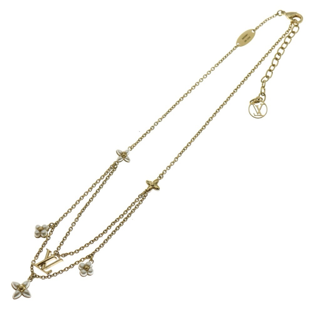 LOUIS VUITTON(ルイヴィトン) LV フローラグラム モノグラム フラワー チェーン ネックレス ゴールド M00981