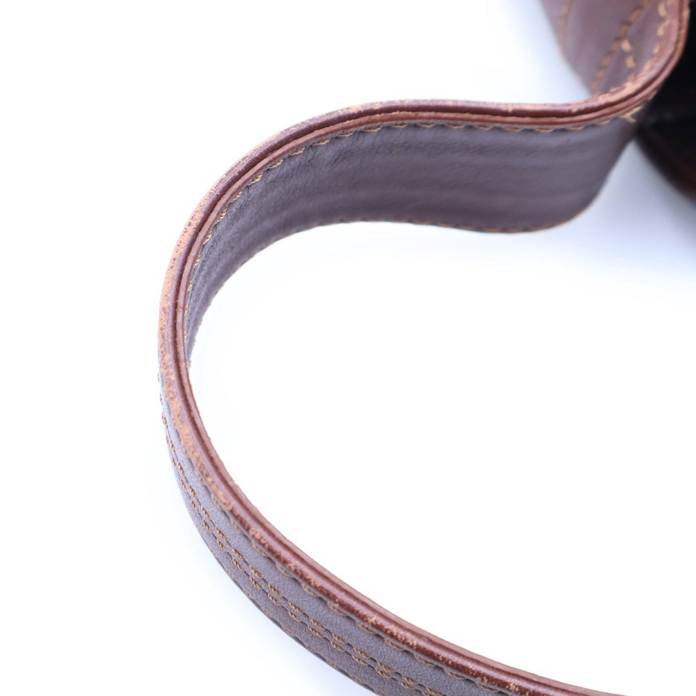 CELINE(セリーヌ) パリ マカダム ワンショルダーバッグ ハンドバッグ ネイビー デニム×レザー ヴィンテージ