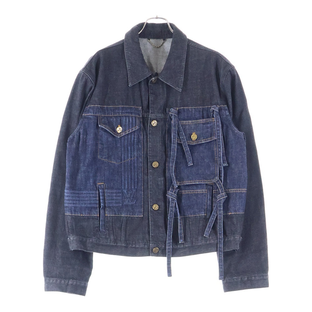 LOUIS VUITTON(ルイヴィトン) 22AW カラコラム マルチポケット デニム トラッカージャケット ブラック/インディゴ RM222V NS9 HNA05W