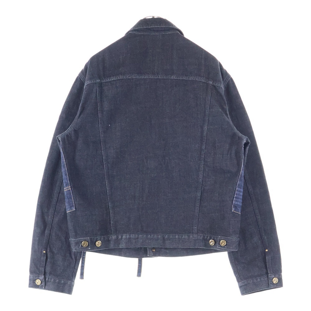 LOUIS VUITTON(ルイヴィトン) 22AW カラコラム マルチポケット デニム トラッカージャケット ブラック/インディゴ RM222V NS9 HNA05W