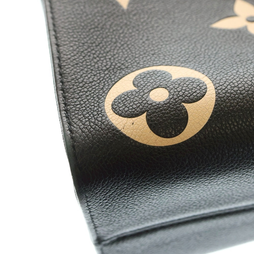 LOUIS VUITTON(ルイヴィトン) モノグラムアンプラント オンザゴーMM ハンドバッグ トートバッグ レザー ブラック×ベージュ M45495 ICタイプ