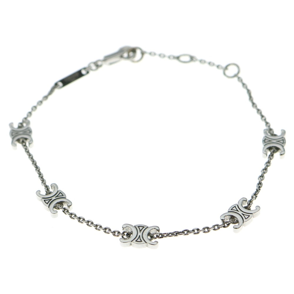 CELINE(セリーヌ) トリオンフ チャーム チェーン ブレスレット シルバー WTT3214