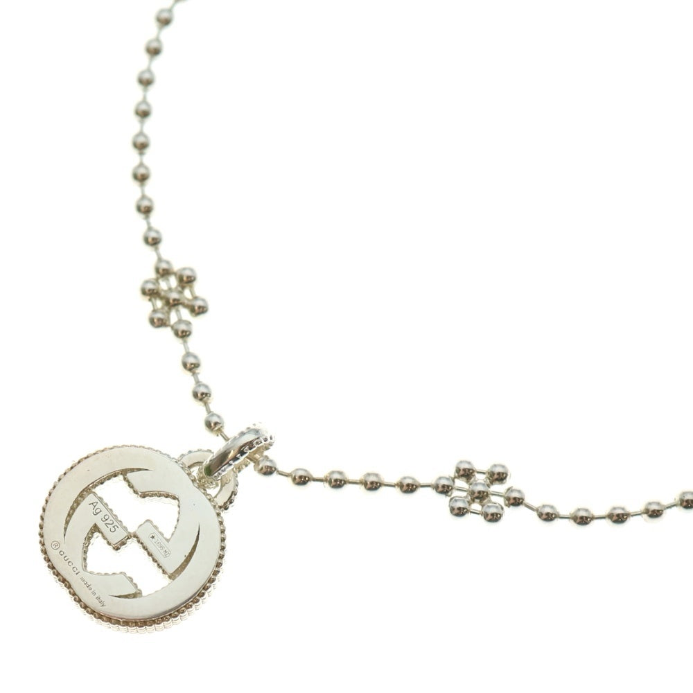 GUCCI(グッチ) インターロッキングG フラワーチェーン ネックレス ペンダント チェーン シルバー SV925 479221