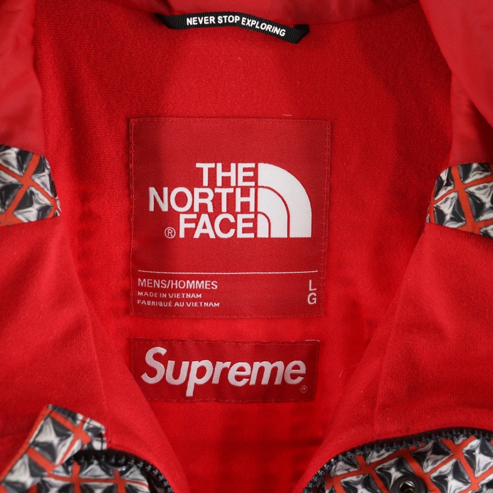 SUPREME(シュプリーム) 21SS ×THE NORTH FACE Studded Mountain Light Jacket ザ ノースフェイス スタッズド マウンテン ライト ジャケット レッド/ブラック NP12103I