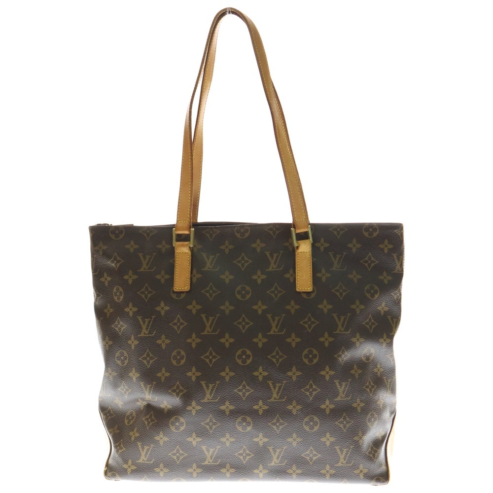 LOUIS VUITTON(ルイヴィトン) モノグラム カバメゾ ハンドバッグ トートバッグ ブラウン レザー×PVC M51151 ゴールド金具