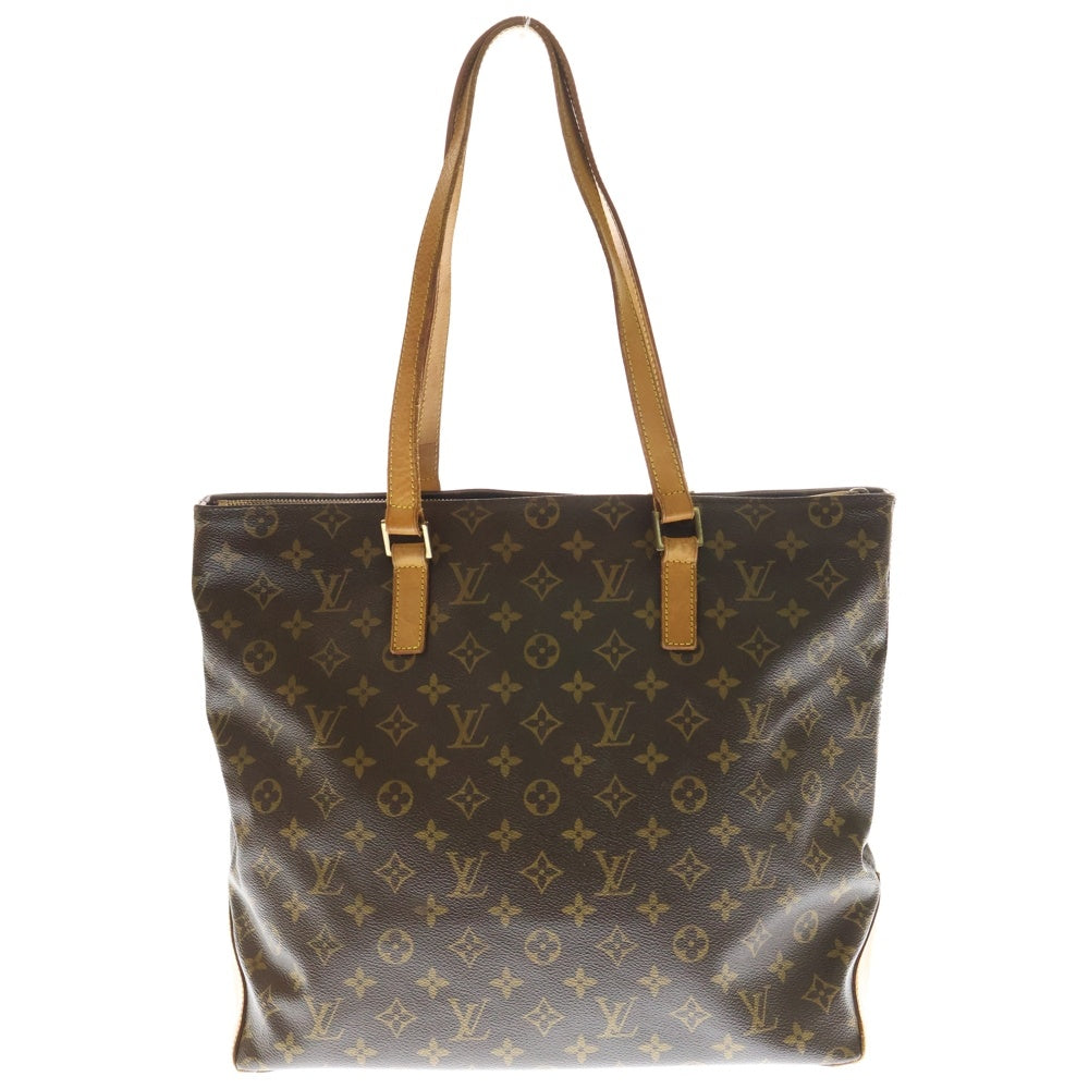 LOUIS VUITTON(ルイヴィトン) モノグラム カバメゾ ハンドバッグ トートバッグ ブラウン レザー×PVC M51151 ゴールド金具