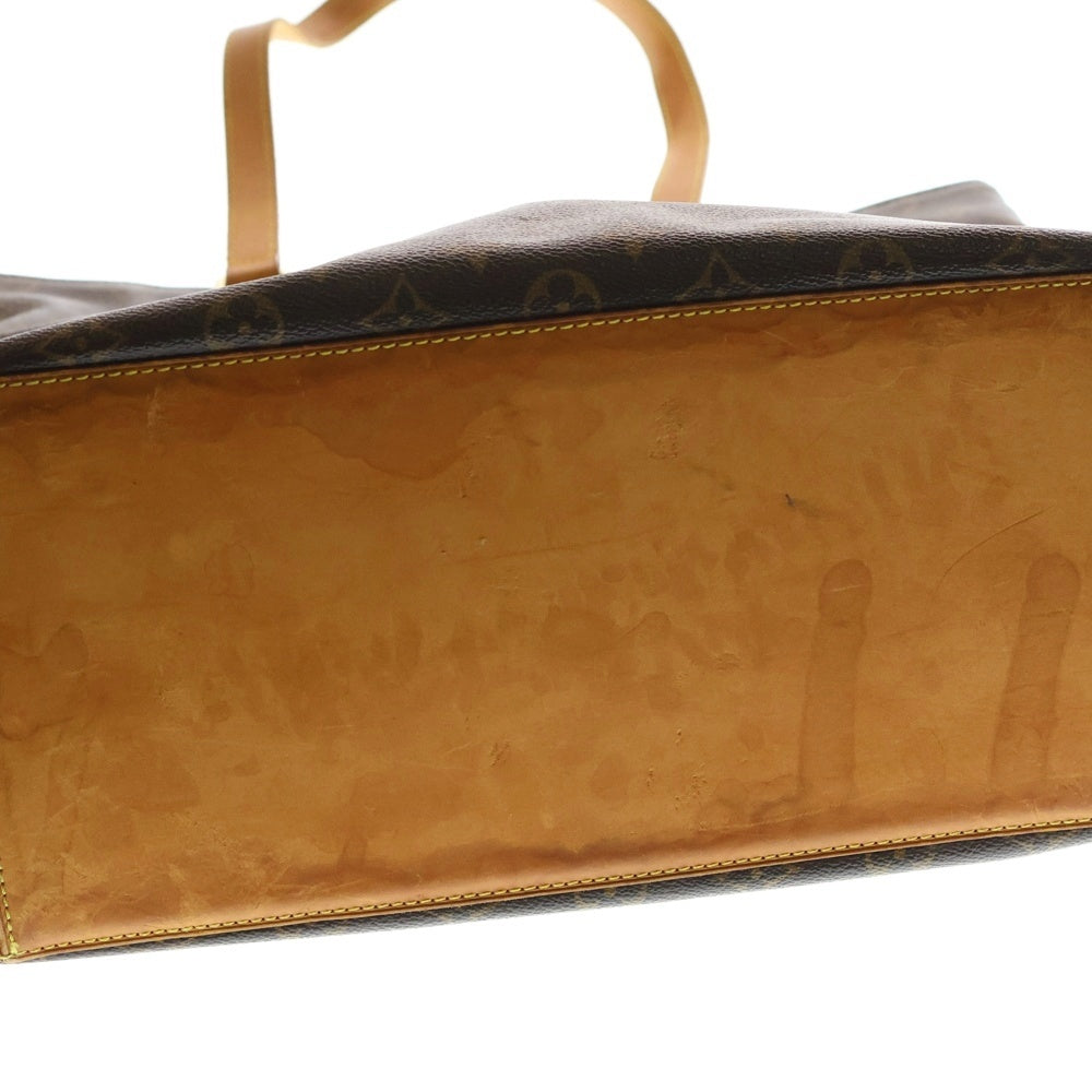 LOUIS VUITTON(ルイヴィトン) モノグラム カバメゾ ハンドバッグ トートバッグ ブラウン レザー×PVC M51151 ゴールド金具