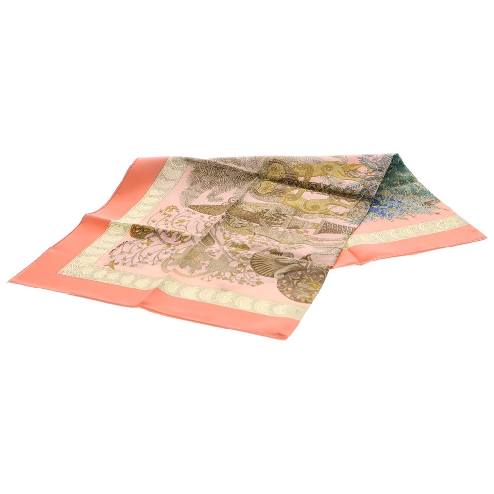 HERMES(エルメス) カレ90 木の伝説 シルクスカーフ ピンク