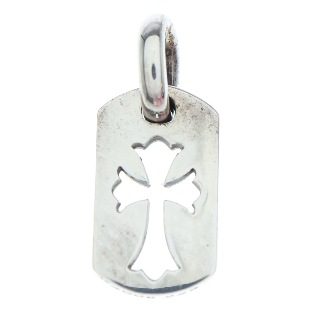 CHROME HEARTS(クロムハーツ) DT TNY CO CRS タイニーカットアウトクロスドッグタグ チャーム ペンダントトップ シルバー BCA252