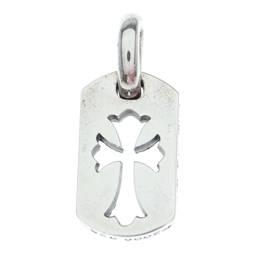 CHROME HEARTS(クロムハーツ) DT TNY CO CRS タイニーカットアウトクロスドッグタグ チャーム ペンダントトップ シルバー BCA252