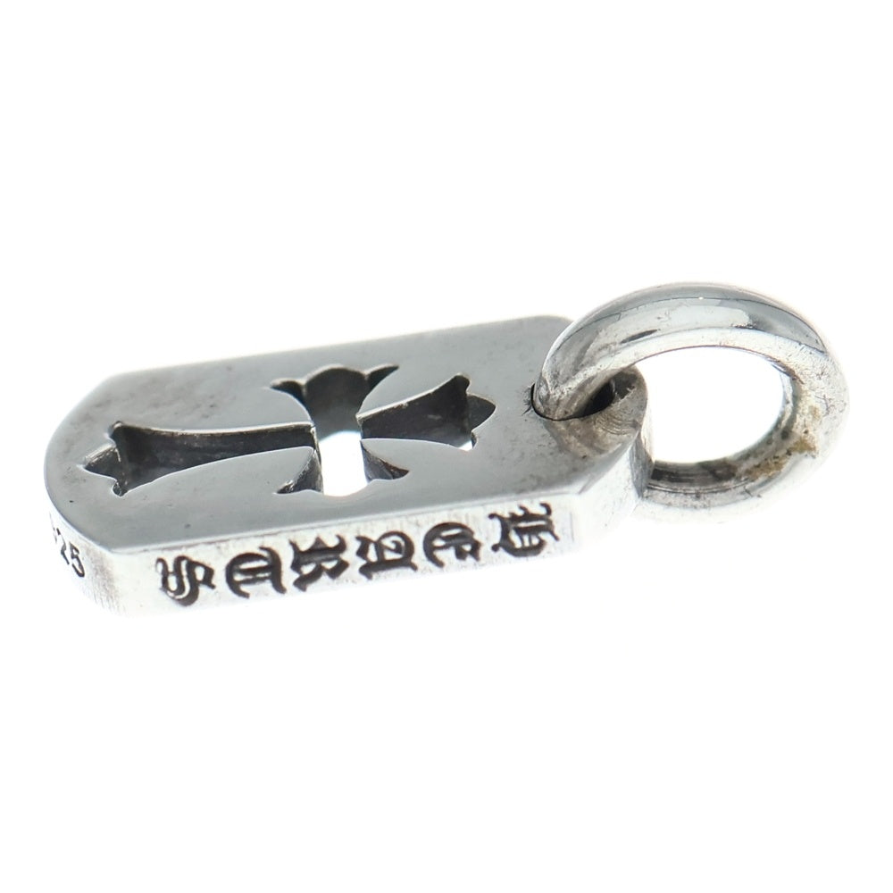 CHROME HEARTS(クロムハーツ) DT TNY CO CRS タイニーカットアウトクロスドッグタグ チャーム ペンダントトップ シルバー BCA252